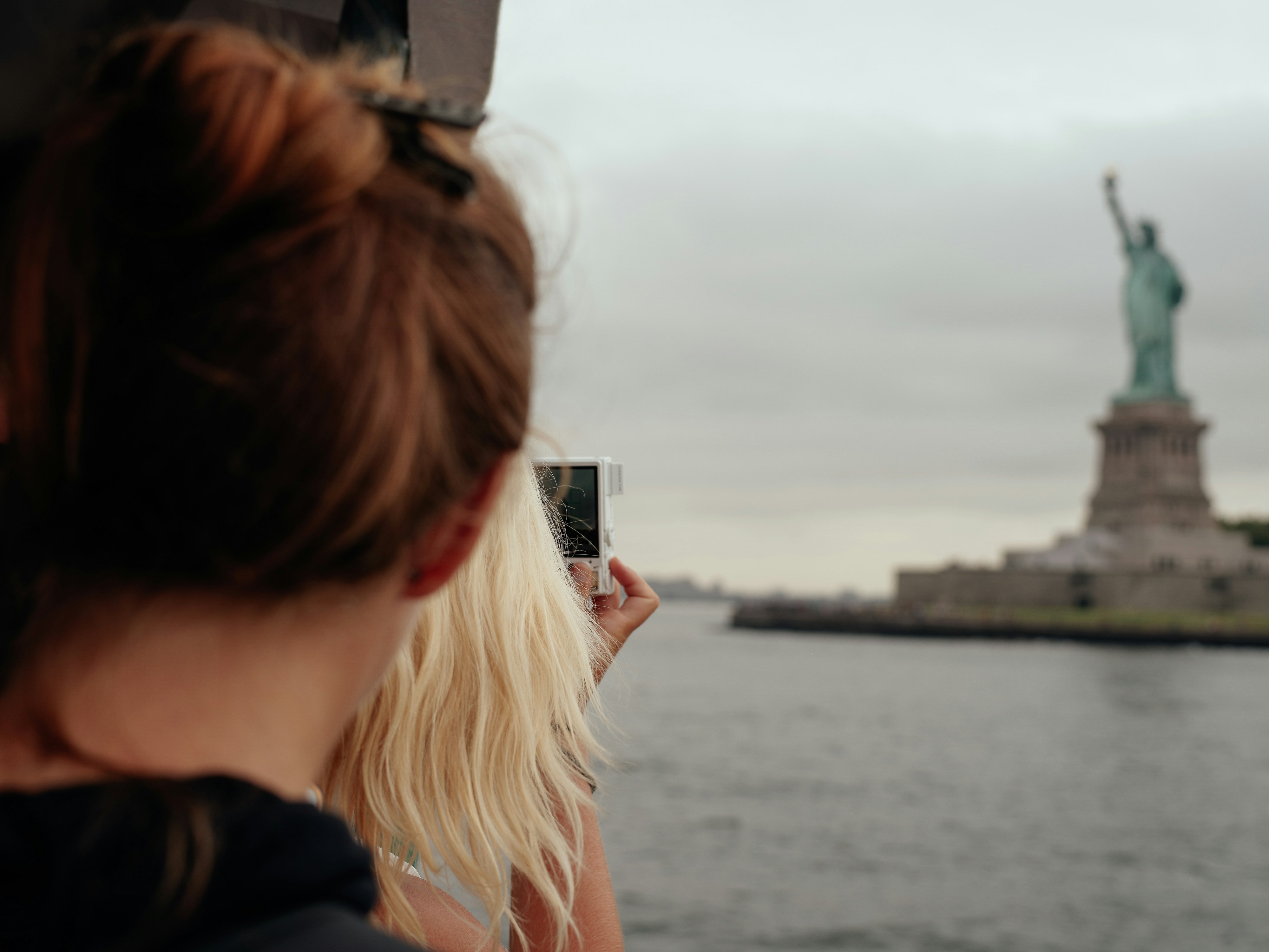 two women near water